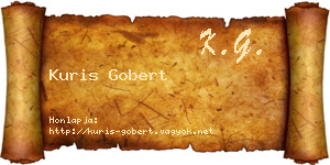 Kuris Gobert névjegykártya
